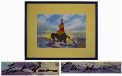 Disney Limited Edition Sericel of Winnie the Pooh, Piglet & Eeyore -- Signed by Legendary Disney Animators Frank Thomas and Ollie Johnston